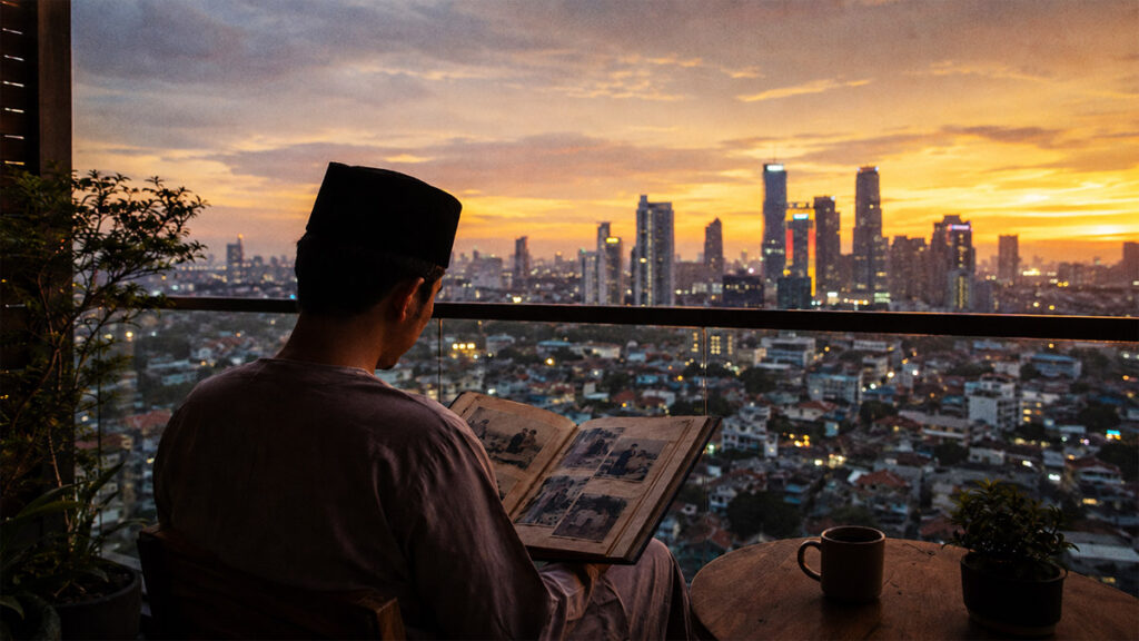 Seorang pemuda merenungkan masa kecil dan aqiqah yang belum sempat dilakukan